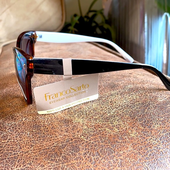 Leopard frame glasses NWT womens 100% UVA & UVB Protection Franco Sarto - Picture 15 of 16